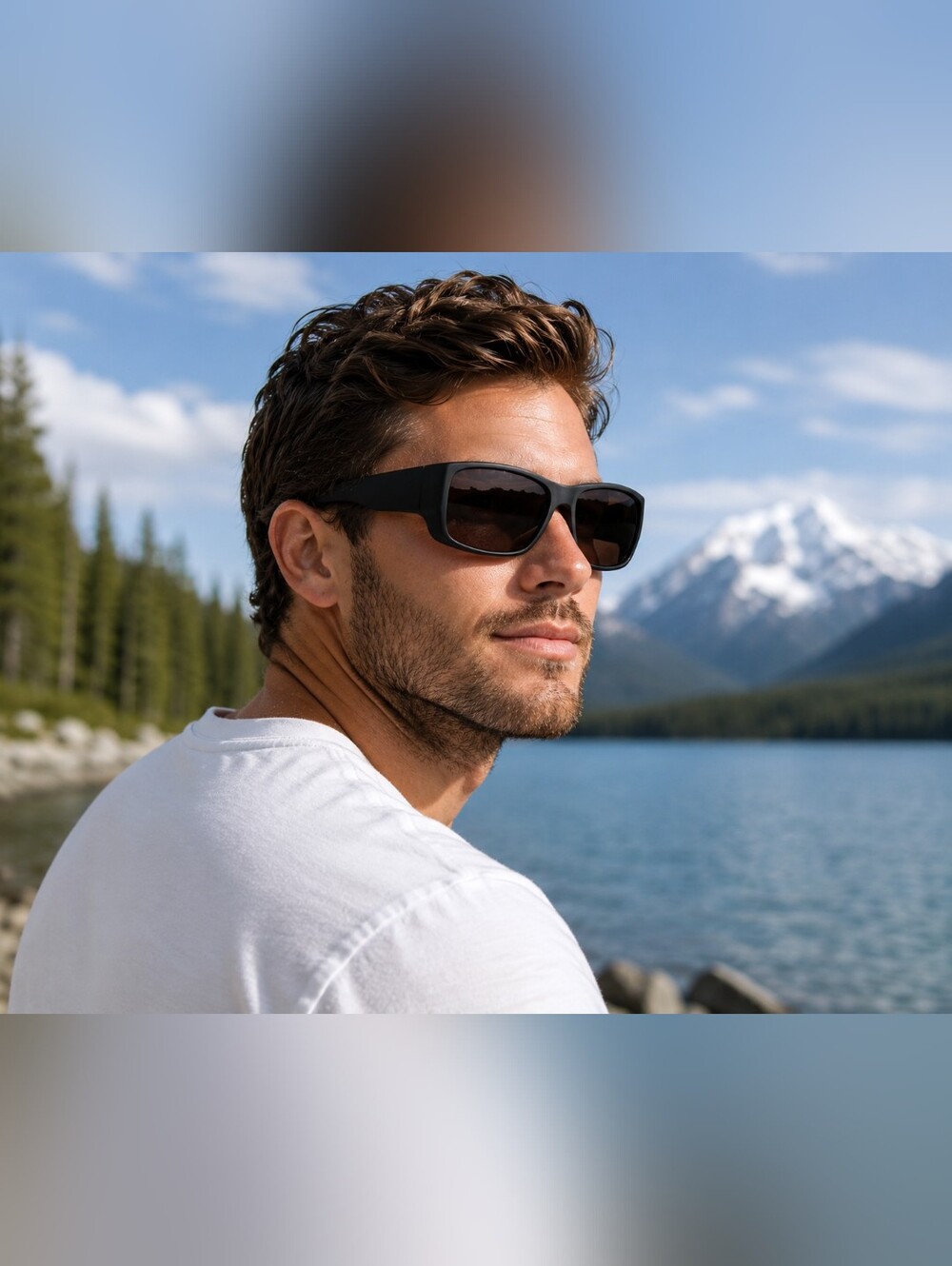 HAOLOTA Polarized Fit Over Sunglasses Black Wrap Around Glasses New Open Box